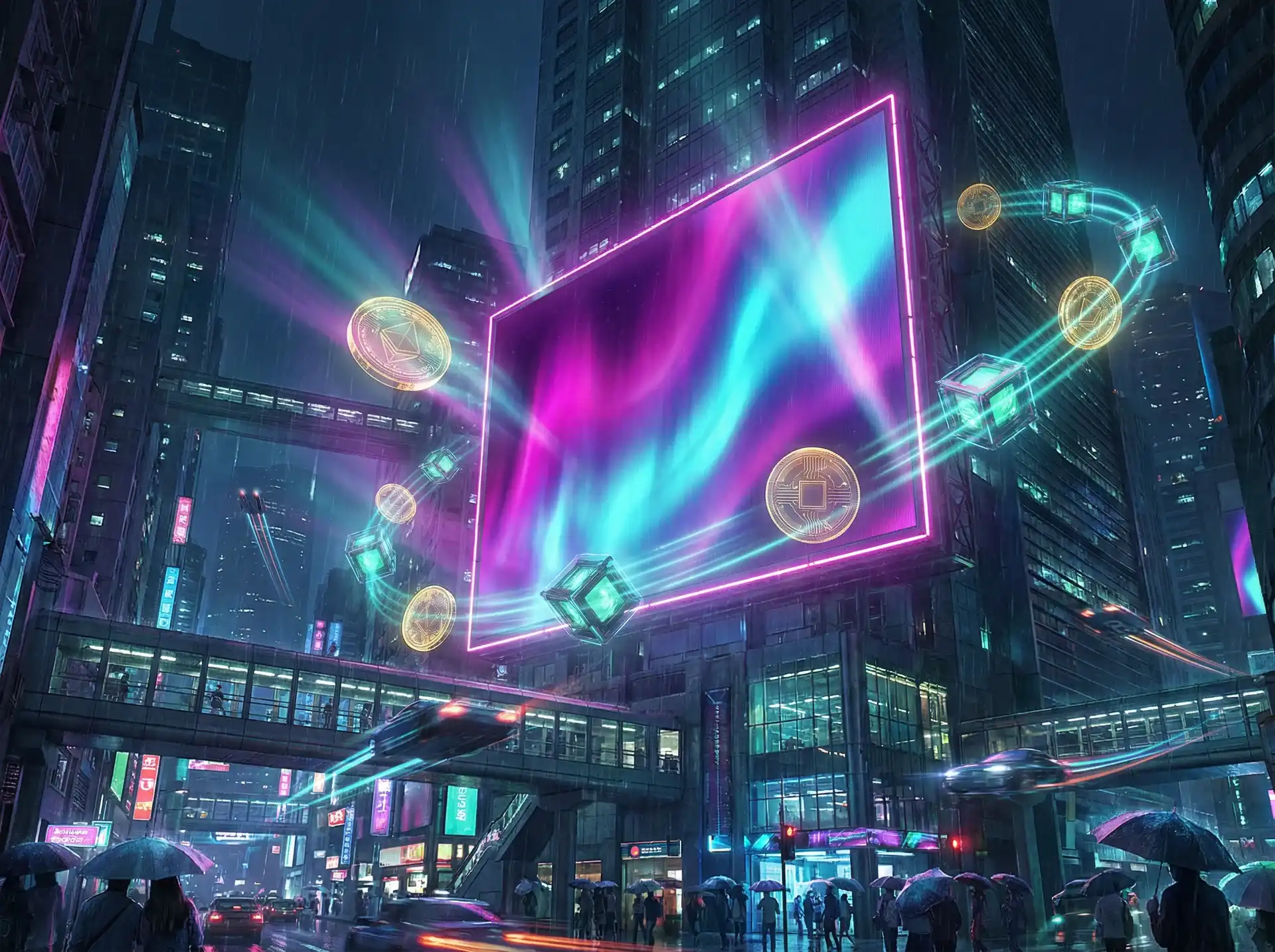 熊猫体育极光渐变广告牌 - 巅峰国际